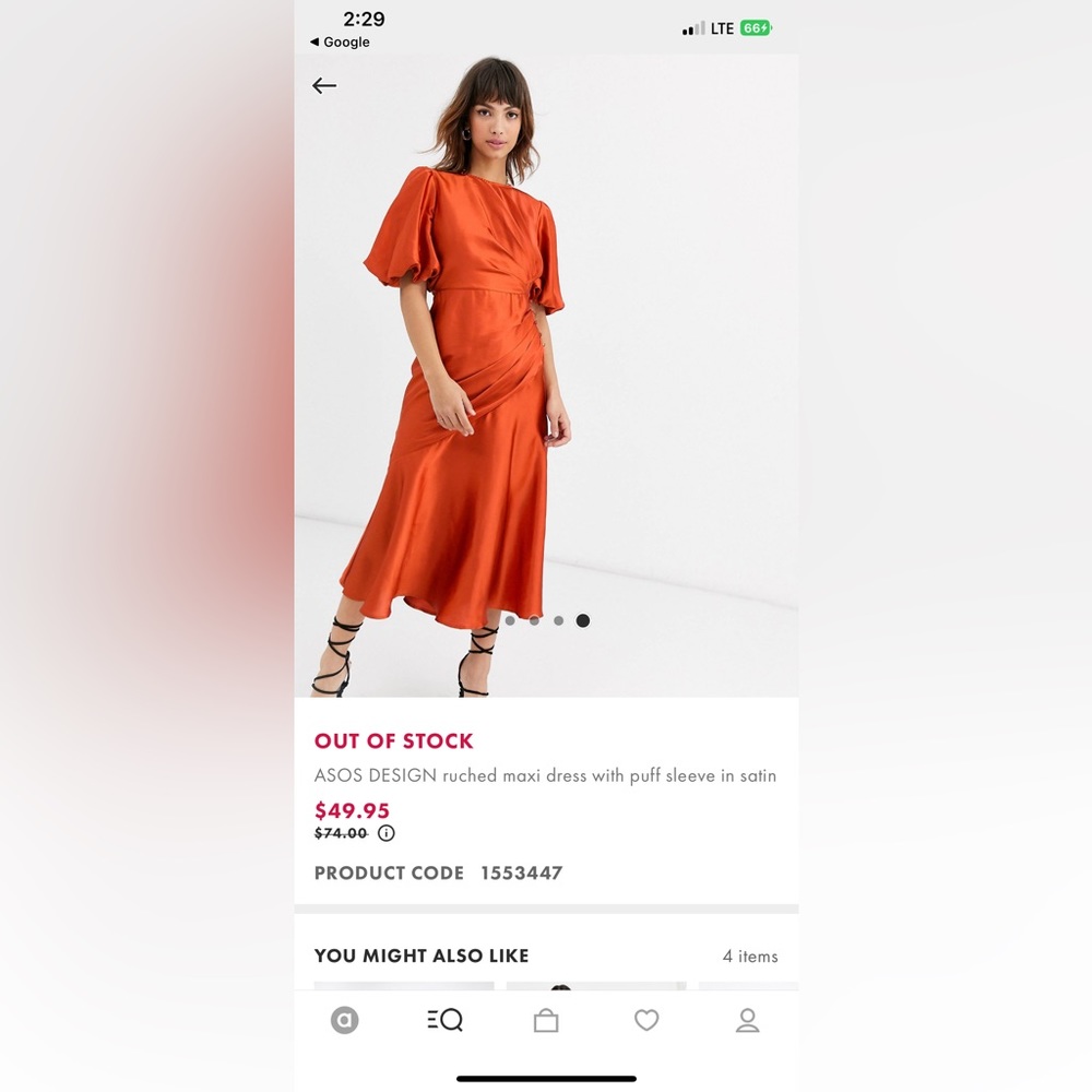 ISO asos midi dress